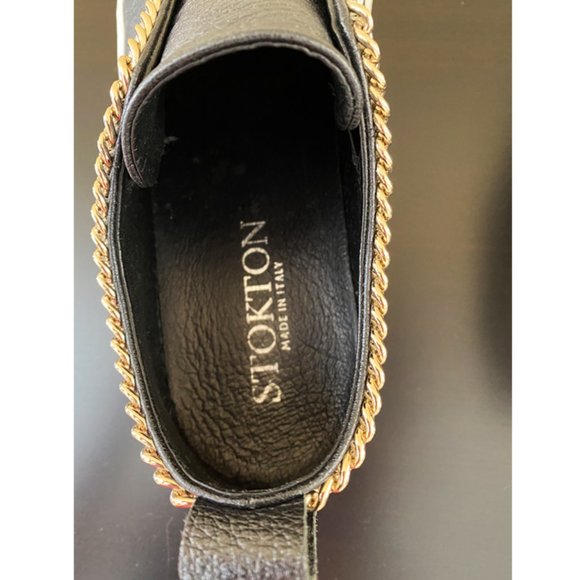 WOMEN YETI WEDGE LEATHER SLIP-ON SNEAKER SIZE 38 - Picture 7 of 8